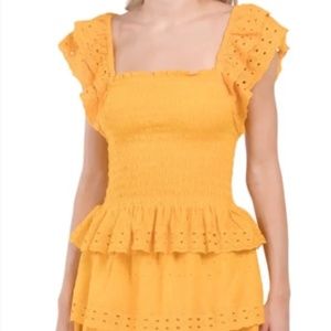 -House of Harlow 1960 Maxi Skirt Set - Yellow/Mustard